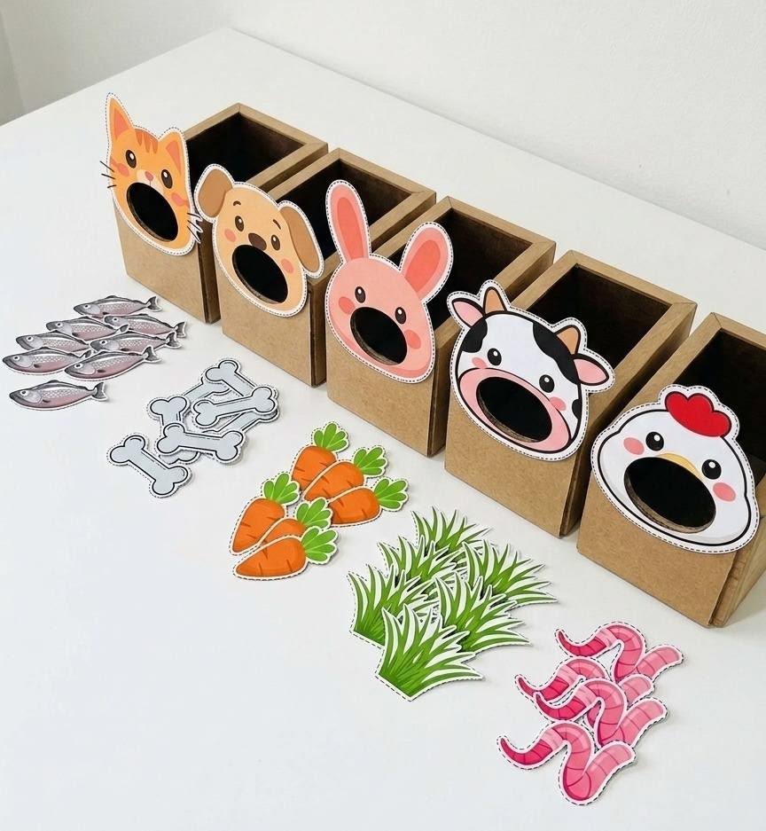 Animals feeding toy
